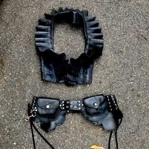 Recycled rubber utility belt